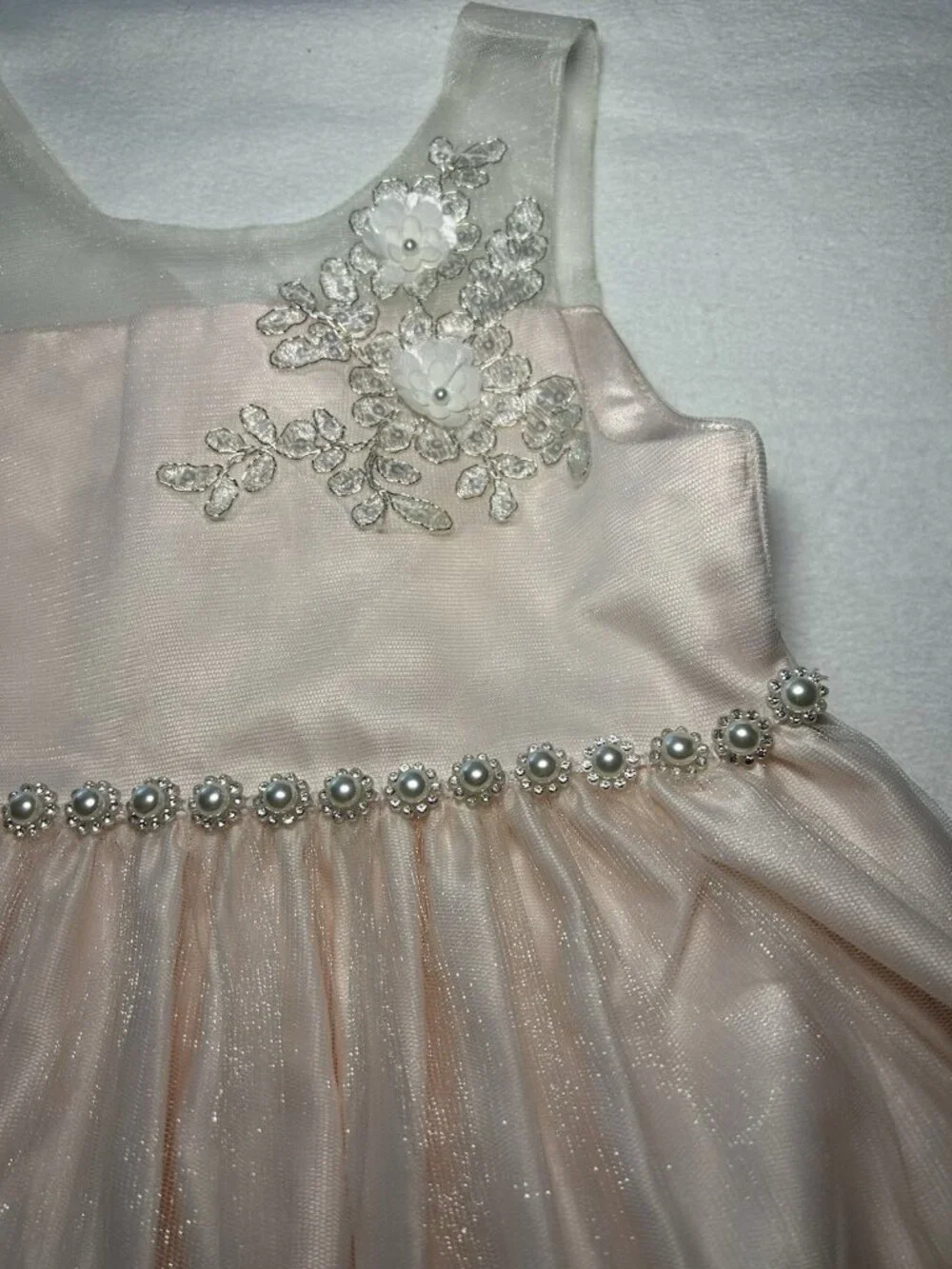 American Princess Light Pink Lace Dress Size 5